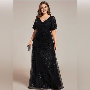 Elegant Black Evening Gown